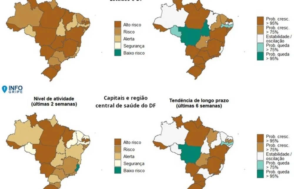 Imagem: Infogripe Fiocruz/reprodução